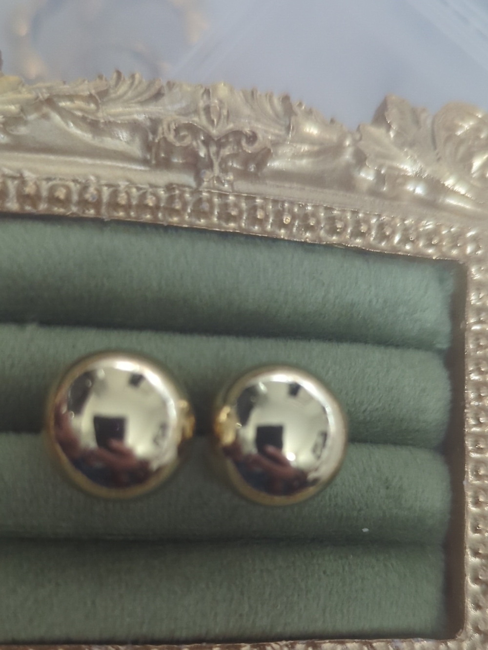 Gold Dome Stud Earrings - Minimal Classic